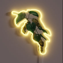 Charger l&#39;image dans la galerie, Vibrant Wild Hops Bar Sign with Color-Changing LED Lighting Effect