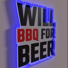 Charger l&#39;image dans la galerie, Neon Sign: Humorous Kitchen Decor for Beer Lovers and BBQ Enthusiasts