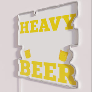 Vintage Bar Decor Illuminated Sign - Neon Beer Drinking Humor