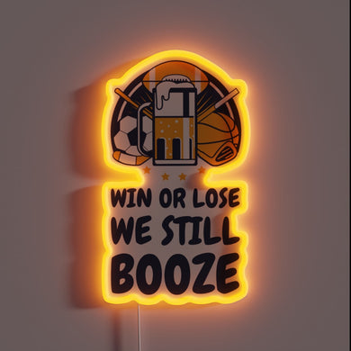 Gaming Motivation RGB Neon Sign with Witty We Win Together