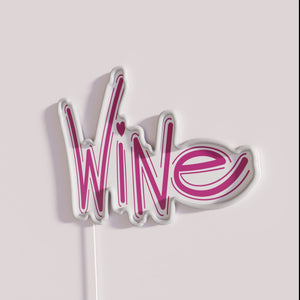 RGB Neon Wine Connoisseur Decor for Sophisticated Home Bar Enthusiasts
