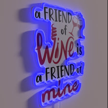 Charger l&#39;image dans la galerie, RGB Neon Sign for Wine Lovers and Enthusiasts Gathering Place