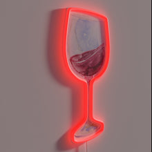 Charger l&#39;image dans la galerie, Eye-catching Wine Glass Design RGB Neon Bar Sign Decor Accent