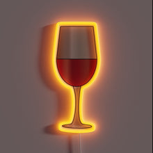 Charger l&#39;image dans la galerie, Colorful wine glass inspired neon light bar decoration at home