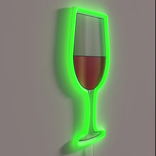 Charger l&#39;image dans la galerie, Brighten up your home bar with wine glass neon lighting