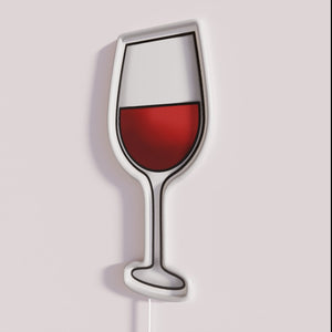Neon Wine Glass Sign with Color-Changing RGB Lighting Decorations