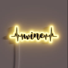 Charger l&#39;image dans la galerie, Vibrant wine-themed decor with RGB neon lighting and modern graphics.