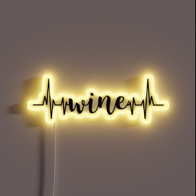 Vibrant wine-themed decor with RGB neon lighting and modern graphics.