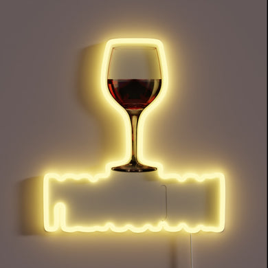Elegant LED wine bar decoration with customizable color settings