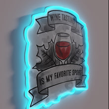 Charger l&#39;image dans la galerie, Vibrant Neon Wine Tasting Sign Adds Ambiance to Any Room