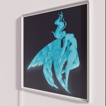 Charger l&#39;image dans la galerie, Vibrant colorful glowing winged beauty neon light decorations and signs