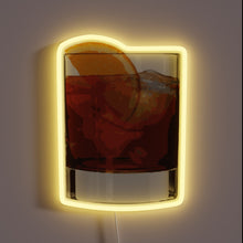 Charger l&#39;image dans la galerie, Old fashioned cocktail glass neon sign.
