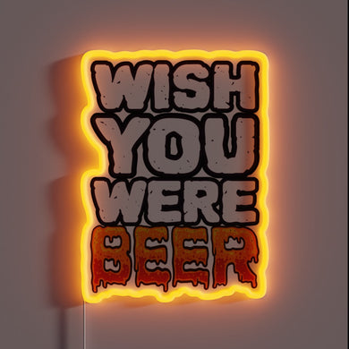 Amusing neon sign for funny friends who love craft beers together