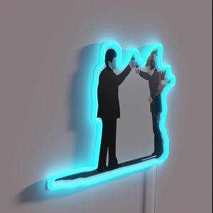 Celebrate Friendship with this Whimsical Neon Sign's Fun Typography Glow