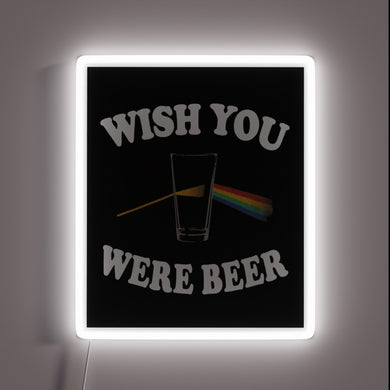 Vibrant Color-Changing RGB Sign with Neon Effect Inspired by Pink Floyd