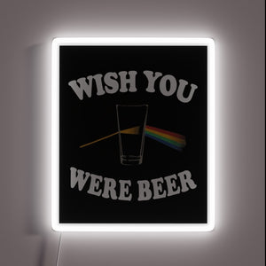 Vibrant Color-Changing RGB Sign with Neon Effect Inspired by Pink Floyd