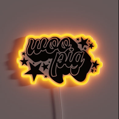 Vibrant Woo Pig Arkansas Razorbacks LED Neon Sports Room Decoration