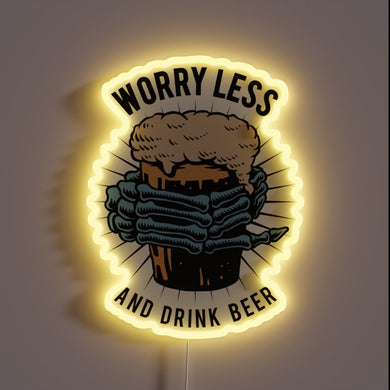 Relax with friends, savoring good times under neon lights ambiance.