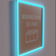 Charger l&#39;image dans la galerie, Gym Motivation Neon Sign with Flickering RGB Colors and Text.
