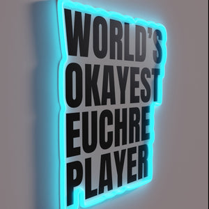 Add humor to your game room with this black sign.