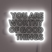 Charger l&#39;image dans la galerie, Eye-catching RGB neon light decoration with customizable color schemes and messages
