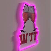 Charger l&#39;image dans la galerie, Neon lit wall decor for wine enthusiasts and their friends.