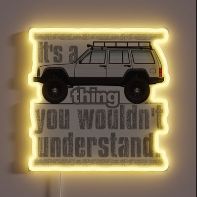 Eye-catching XJ White LED Neon Sign with Bright RGB Lighting