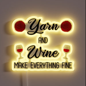 Cozy Nights In with Hand-Dyed Yarns and Fine Wines Nearby.