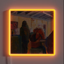 Charger l&#39;image dans la galerie, Vibrant Retro-Style Neon Sign with Distinctive Yellow and RGB Illumination