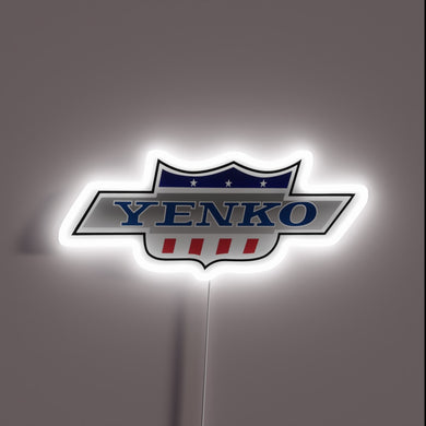 Customizable Yenko RGB Neon Sign with Dynamic Color Display Options.