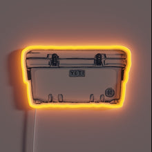 Charger l&#39;image dans la galerie, Neon LED Sign with Glowing RGB Effects Illuminates Your Yeti Cooler.