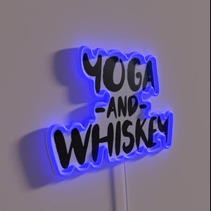 Yoga and whiskey loving cannabis enthusiast's vibrant home decor statement