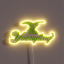 Charger l&#39;image dans la galerie, Brighten your space with vibrant neon signage featuring Yuengling lime logo