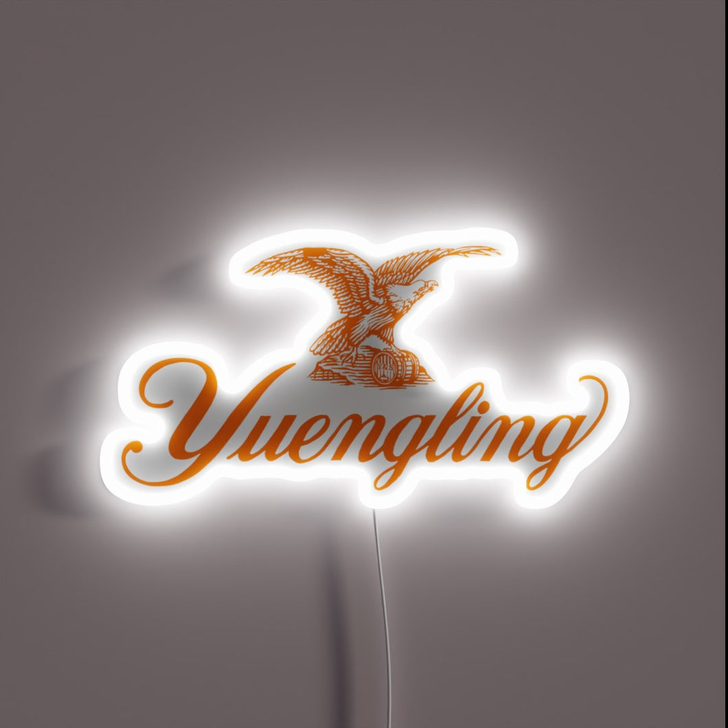 Brighten up your space with vibrant Yuengling Orange Neon Glow