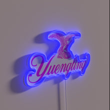 Charger l&#39;image dans la galerie, Eye-catching Pink Neon Sign Featuring Yuengling Beer Brand Identity Icon