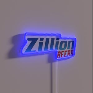Neon Beer Sign in Bright RGB Colorful Party Atmosphere Design