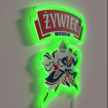 Charger l&#39;image dans la galerie, Add vibrant Polish flair with this bright RGB beer sign.