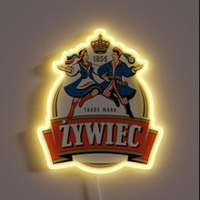 Charger l&#39;image dans la galerie, Authentic Polish Beer Sign with Vibrant Neon RGB Accents