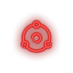red 244_ion_coin_crypto_crypto_currency led neon factory