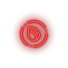 Charger l&#39;image dans la galerie, red 250_peer_coin_coin_crypto_crypto_currency led neon factory