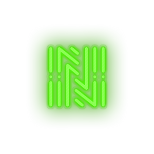 green 254_neoscoin_coin_crypto_crypto_currency led neon factory