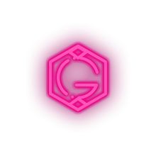 Charger l&#39;image dans la galerie, pink 268_grid_coin_coin_crypto_crypto_currency led neon factory