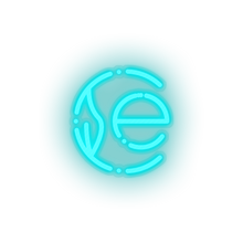 Charger l&#39;image dans la galerie, ice_blue 269_earth_coin_coin_crypto_crypto_currency led neon factory