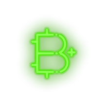 Charger l&#39;image dans la galerie, green 292_add_bitcoin_coin_cryptocurrency_plus led neon factory