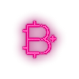 pink 292_add_bitcoin_coin_cryptocurrency_plus led neon factory