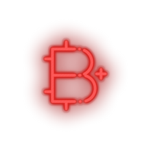 Charger l&#39;image dans la galerie, red 292_add_bitcoin_coin_cryptocurrency_plus led neon factory
