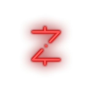 red 307_z_cash_coin_crypto_crypto_currency led neon factory