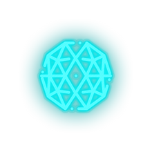 Charger l&#39;image dans la galerie, ice_blue 308_qtum_coin_crypto_crypto_currency led neon factory
