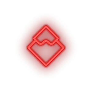 red 312_waves_coin_crypto_cryptocurrency_currency led neon factory