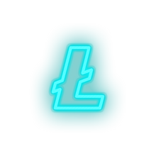 Charger l&#39;image dans la galerie, ice_blue 319_coin_cryptocurrency_lite_coin_money led neon factory